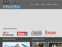 Tablet Screenshot of hariomenterprises.org